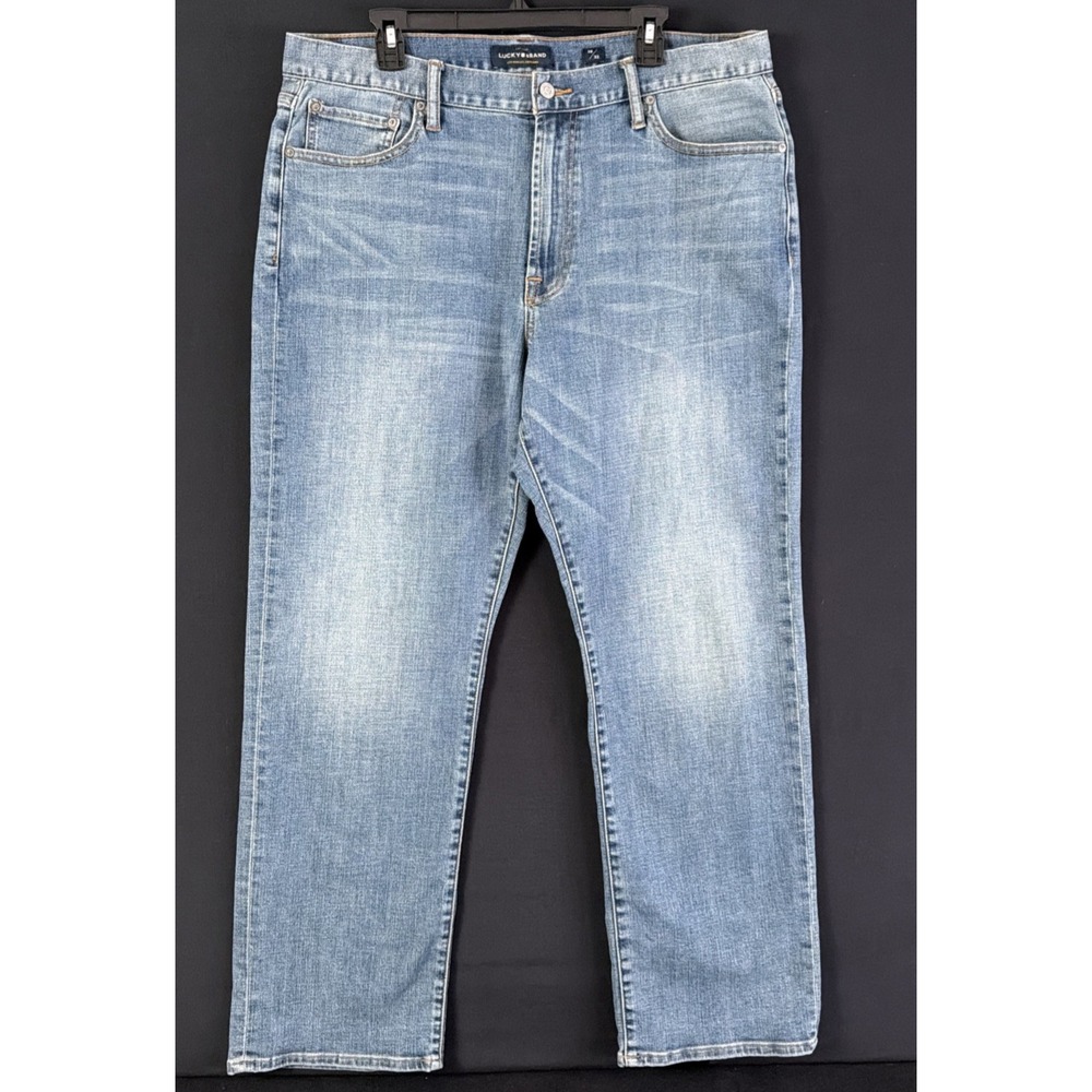 Lucky Brand 181 38x32 Relaxed Straight Jeans Blue Denim Pants Men's Clothing